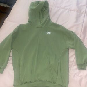 Green Nike hoodie kids size medium